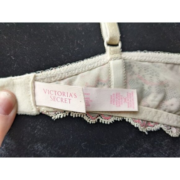 VICTORIA'S SECRET Dream Angels Lined-Demi/Demi-Buste Double Bra 34C - Picture 6 of 8